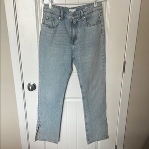 H&M Light Blue Straight Leg Jeans